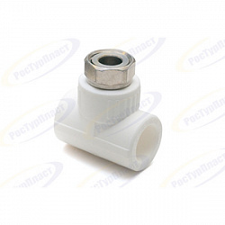 Тройник с гайкой PP-R 32x1x32 РосТурПласт