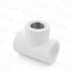 Тройник PP-R 32x3/4x32 с внутренней резьбой РосТурПласт